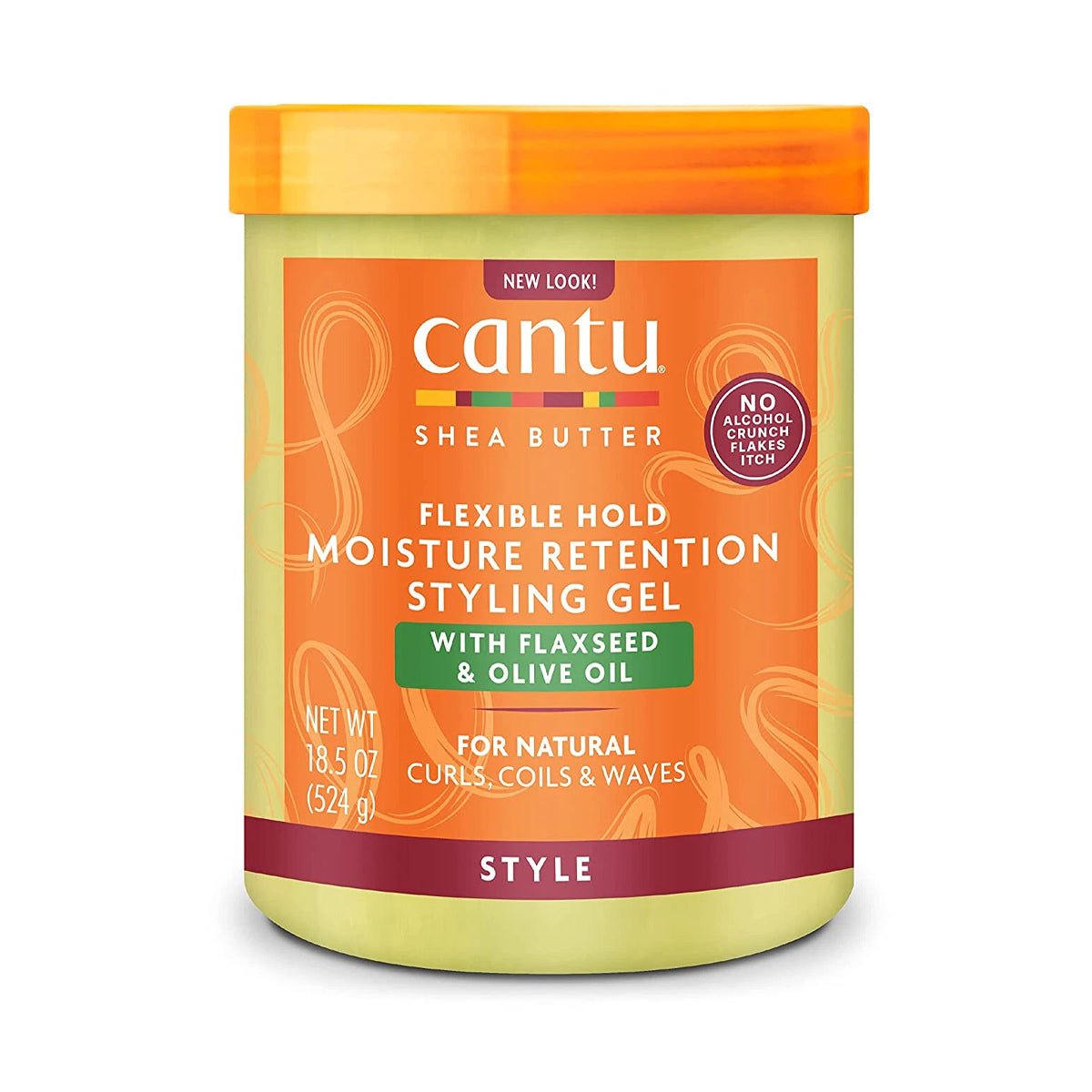Cantu Shea Butter Flexible Hold Styling Gel With Flaxseed And Olive Oil 524g